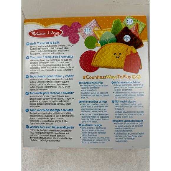 Melissa & Doug Baby Soft Toy, Taco Fill and Spill - Picture 3 of 5